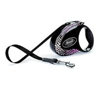 flexi Glam Composition Lanière rétractable, noir, petite taille