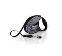 flexi Glam Splash Mystic Tape Laisse rétractable pour Chien jusqu'à 12 kg Noir Taille S 3 m
