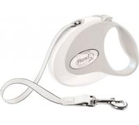 Flexi laisse à enrouleur STYLE sangle - blanc / S