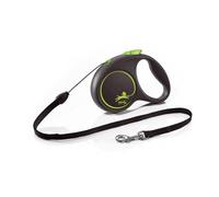 FLEXI Laisse automatique Black Design S Corde 5m Vert
