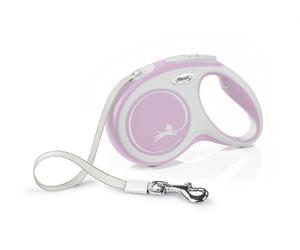 FLEXI Laisse automatique New Comfort M Sangle 5m Rose