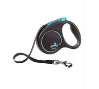FLEXI Laisse Black Design L Sangle 5 m Bleu