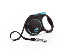 FLEXI Laisse Black Design M Sangle 5m Bleu