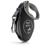 Flexi, Laisse Chien Enrouleur Giant Plus 8m, Chiens Forts et Costauds Jusqu'à 25 Kg, Visibilité Accrue Sangle Couleur Néon, Système de Freinage Robuste et Ergonomique, Made in Germany - M - 8m - 25kg