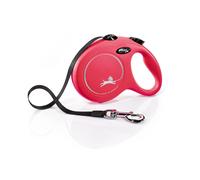 Flexi Laisse/Corde classique pour chien 5 m, charge maximale 25 kg, taille M, rouge