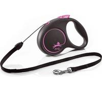 Flexi - Laisse enroulable pour chien, S TL5366 (5 m) (Rose/noir)