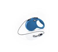 FLEXI, Laisse Modèle New Classic, Version Cordon, Forme Moderne et Ergonomique, Système de Guidage perfectionné, Laisse à Enrouleur, Made in Germany, Bleu, XS - 5m