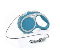 Flexi, Laisse Modèle Vario, Laisse Rétractable pour Chiens Chats, Cordon Ultra-Résistant, Corde Laisse Enrouleur avec Système de Freinage, Fabrication Allemande, Turquoise, XS - 3m