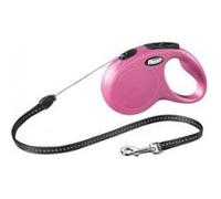 Flexi - laisse new classic cordon - rose - s 8m Rose G