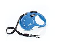 flexi Laisse rétractable Classique pour Chien, Ergonomique, Durable et sans nœuds, 3 m, Taille XS, Bleu