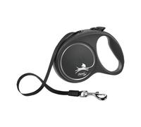 Flexi Laisse rétractable Design Tape noir L - 5 m