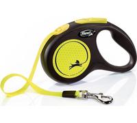 Flexi - Laisse rétractable pour chien "New Neon", S TL5347 (5 m) (Jaune)