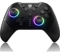 Flexi Manettes PC Switch - Manette de jeu à effet Hall, Déclencheurs à effet Hall, D-pad et joystick gauche interchangeables, Turbo/Vibration réglable, pour PC/Switch/iOS/Android