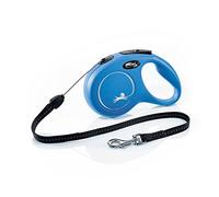 FLEXI New Classic Laisse avec Cordon pour Chien Bleu 8 m Taille S