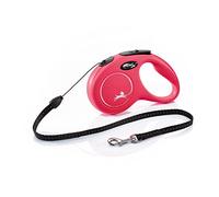 FLEXI New Classic Laisse avec Cordon pour Chien Rouge 5 m Taille S