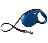 FLEXI New Classic Laisse avec Sangle pour Chien Bleu 5 m Taille M-L