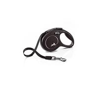 FLEXI New Classic Laisse avec Sangle pour Chien Noir 3 m Taille XS