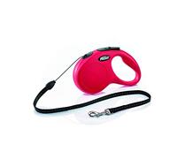 FLEXI New Classic Laisse avec Sangle pour Chien Rouge 5 m Taille S