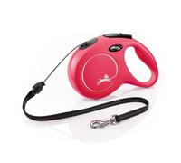 FLEXI New Classic Laisse avec Cordon pour Chien Rouge 8 m Taille M