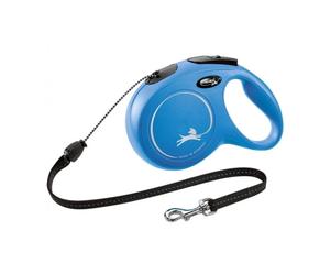 FLEXI New Classic M 8m laisse automatique bleue