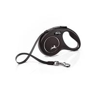 flexi New Classic Sangle pour Chien Noir 5 m Taille S