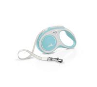 Flexi New Comfort Tape Grey & Light Blue Small 5m Retractable Dog Leash/Lead for