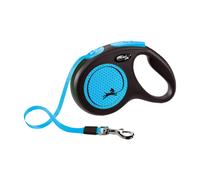 Flexi New Neon Laisse Noir/Bleu M - 5 m