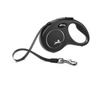 Flexi Noir Design L Ruban 5m Noir Chien Laisse