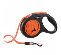 Flexi Nouveau Classique Néon Laisse Enrouleur - M / Orange