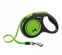 Flexi Nouveau Classique Néon Laisse Enrouleur - M / Vert