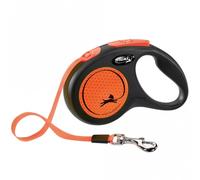 Flexi Nouveau Classique Néon Laisse Enrouleur - S / Orange