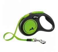 Flexi Nouveau Classique Néon Laisse Enrouleur - S / Vert