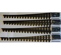 Flexi Pro - Bordure de Jardin Extérieur - Bordure de Jardin Flexible - Bordures de Jardin 29,26 Mètres avec Encrages Inclus - Bordurette de Jardin Flexible sans Creusage - Hauteur de 2,54 CM - Noir