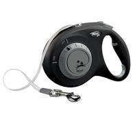 flexi® SELECT laisse rétractable, longueur de la sangle ajustable 0-7m noir | La première laisse flexi® dont la longueur souhaitée peut être réglée à volonté entre 0 et 7 m.