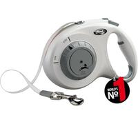 flexi® Select 5m Laisse rétractable réglable Gris Clair pour Chien jusqu'à 25 kg