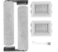 Flexi Series Kit de pièces de rechange - 2 brosses à rouleaux + 2 filtres HEPA + 1 brosse de nettoyage - Compatible avec kit d'entretien pour aspirateur sans fil Roborock Flexi/Flexi Pro