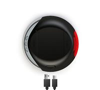 Flexi, Système d'éclairage LED pour laisses, 1 lumière avant blanche, 1 lumière arrière rouge, système de scratch, Noir, Flexi New Classic, Design et New Comfort à partir de la taille S, USB