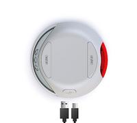 Flexi, Système d'éclairage LED pour laisses, 1 lumière avant blanche, 1 lumière arrière rouge, système de scratch, Gris, Flexi New Classic, Design et New Comfort à partir de la taille S, USB