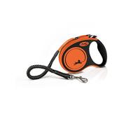 Flexi Laisse Original Xtreme L Ruban 5m jusqu'à 65kg Orange + Surprise gratuite pour chien