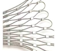 Flexible Acier Inoxydable Filet De Corde, Rouleau De Grillage Galvanisé Pour Balustrade Ferme De Jardin, Résistance Aux Chocs Jardin D'enfants Équipement De Jeu Filet De Sécurité(1.5mm,11cm)