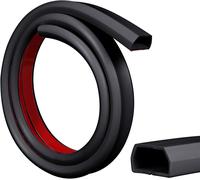 Flexible Cable Duct Self Adhesive Flexible Cable Cover Easy Cut Mount for All Power Cables Home Office School Location (Black,2M)