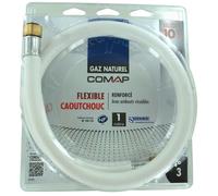 COMAP Flexible de gaz naturel caoutchouc - 1,00m - Validité 10 ans - Raccordement à visser - S651020