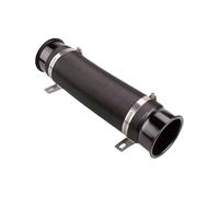 Flexible D'admission D'air Universel Réglable 76mm 3 Pouces Noir Rouge Modification Sport Course Tube Télescopique D'Air Tuyau Voiture(Black)