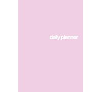 Flexible Daily Planner Notebook - Undated A4 Two-Page Layout with Hourly Schedule and Open Daily Sections (200 Pages) - Rose Cover