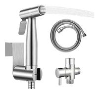 Flexible De Bidet Pour Toilettes - Kit De Douchette De Bidet En Acier Inoxydable Avec Tuyau Flexible | Lave-Douche Portable Hygiénique Autonettoyant Pour Hygiène Intime Et Changement Couches