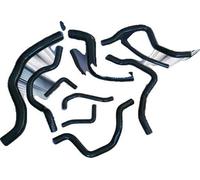 Flexible de chauffage en silicone pour radiateurs, température de service -60 à 260 degrés, pression de service 0,3 à 0,9 Mpa, pression d'éclatement 2 Mpa, noir