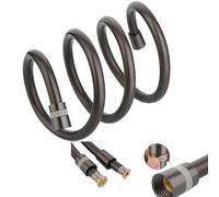 Flexible de Douche 1.5/2.0M PVC Silicone Shower Head Hose Flexible Pipe Tube High Pressure Water Powerful Multilayer Plumbing Bathroom Accessories pour salle bain(2.0m grey model B)
