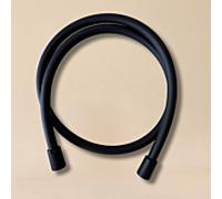 Flexible de douche AquaCraft 100 175 cm noir mat | Tuyau de douche avec 2000 0/2 pouce | Tuyau métallique flexible avec protection anti-pliage | Cône rotatif anti-torsion | Tuyau noir | Accessoires de