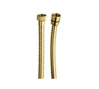 Flexible de douche doré avec double agrafage 150 cm laiton - CRISTINA ONDYNA DA21552