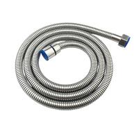 Flexible de douche en acier inoxydable 1.5M, Tuyau de Douche Universel Extensible filetage femelle 1/2", Anti-Explosion, Anti-Torsion et Anti-Corrosion et écrous de serrage conique et hexagonal